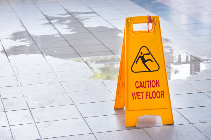 Wet floor sign